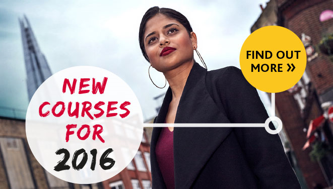 Find out more about our new courses for 2016